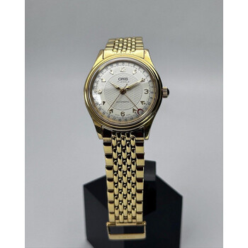 35mm • Gold Oris Pointer Date Beads of Rice Bracelet ref.7403 cal.574